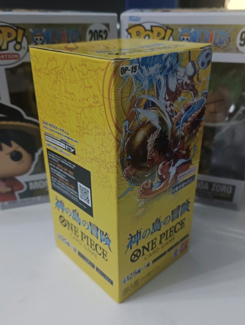Op15 Japanese Booster box (Category: Card Boxes & Cases) located in Mandaluyong City. Submitted by bodyandsole (Listing ID 1467923557, Image 2). Description: 🏴‍☠️ FOR SALE: ONE PIECE OP-15 JAPANESE BOOSTER 🔒 Sealed and Authentic 📌 Box Condition: 8/10 (Slight dent on the front) ✅ Contents are untouched ✅ Box has never been opened 💰 Price: ₱5,800 (Negotiable) 📍 Location: Mandaluyong City 🚚 Delivery: Lalamove / Grab / LBC 🤝 Meetups: SM Megama