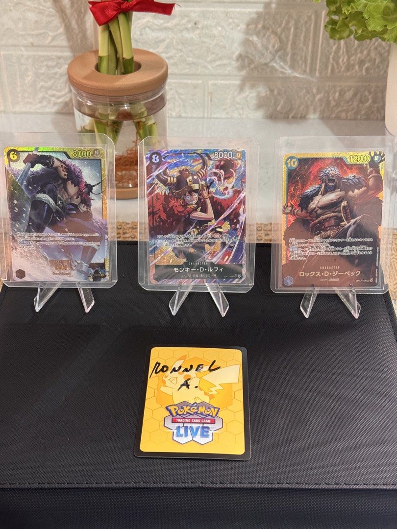 Op17 hits (Category: Raw Singles) located in Bay. Submitted by ra_sneaks_ph (Listing ID 1467876272, Image 1). Description: OP17 hits sec loki 1500 sec xebex 700 Selling Op 17 hits Sec loki english 1500 only Sec xebex jp 700 each - 3 pcs Psr luffy 1200 only Gold don luffy/loki 700 only AA gloriosa 900 each -2pcs AA stussy 700 only AA shiki 600 each -2pcs AA whitebird 350 onyl AA yasof 600 only AA lead performers 300 Pandaman 150 each Meet up sm ma