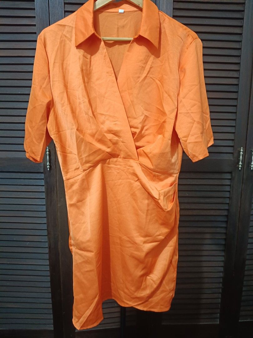 Orange Dress (Category: Dresses) located in Manila. Submitted by byjrb (Listing ID 1468032391, Image 1). Description: 🛍️ Brand-new items from SHEIN, Emery Rose, Zaful & more! Size : Medium 📦 Shipping: LBC / J&T / Lalamove 💸 MOP: GCash / BPI only DM for inquiries! 💌.