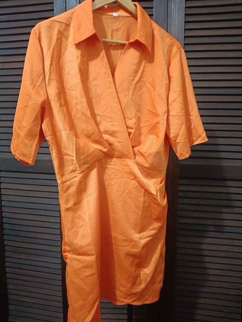Orange Dress (Category: Dresses) located in Manila. Submitted by byjrb (Listing ID 1468032391, Image 2). Description: 🛍️ Brand-new items from SHEIN, Emery Rose, Zaful & more! Size : Medium 📦 Shipping: LBC / J&T / Lalamove 💸 MOP: GCash / BPI only DM for inquiries! 💌.