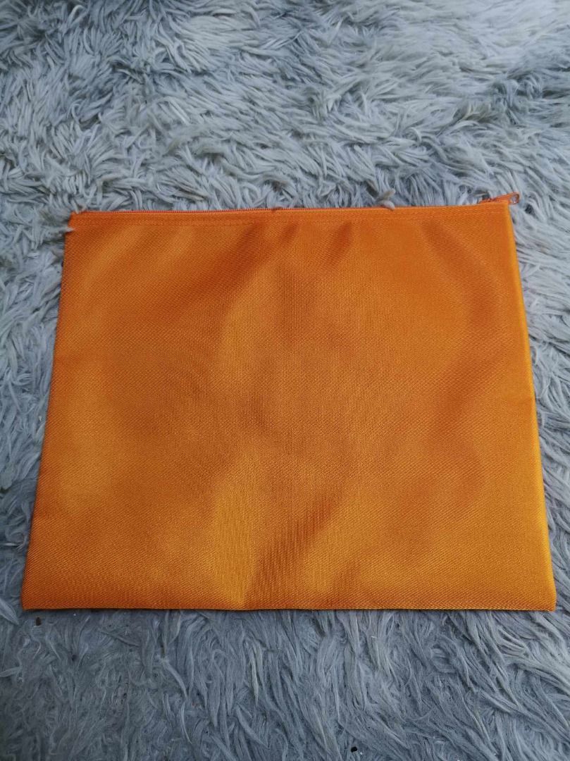 Orange Rectangular Zippered Pouch (Category: Purses & Pouches) located in Santa Cruz. Submitted by jmy_surplus.2 (Listing ID 1467916892, Image 1). Description: Size ; L - 10 W - 11.6 Color ; Orange Type ; Pouch Brand ; No brand Material ; Nylon Style ; Zipper Closure rectangular Pouch LG 117 JMY 3 Batch #225.