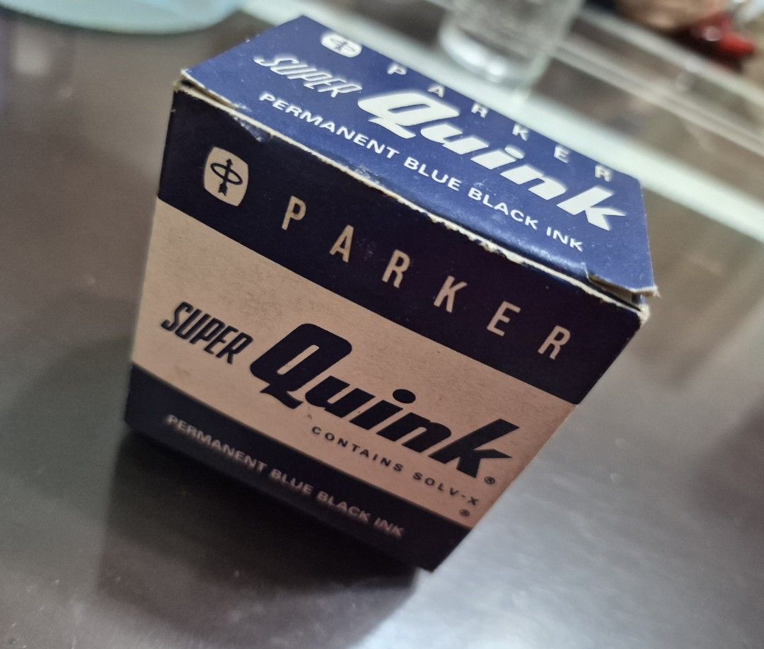 Parker Super Quink Permanent Blue Black (Category: Craft Supplies & Tools) located in Pasig City. Submitted by penpaul (Listing ID 1467885134, Image 2). Description: Parker Super Quink Permanent Blue Black P250 each 30 Bottles available.