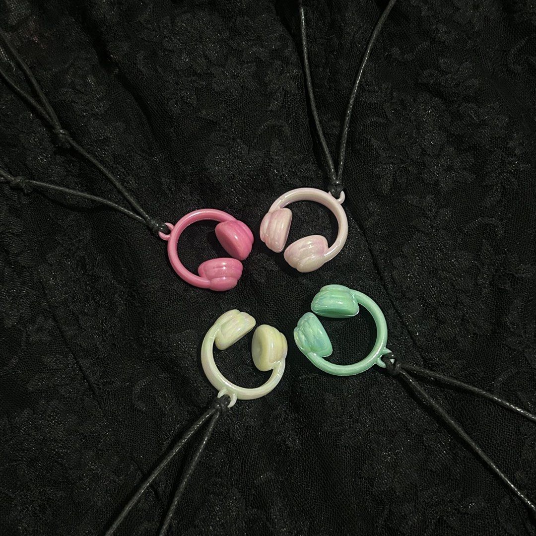 pastel headphone necklace (Category: Necklaces) located in Manila. Submitted by sophialeigh (Listing ID 1468056717, Image 1). Description: handmade accessories - 100 each - adjustable - design changes can be made after payment more designs on my profile.