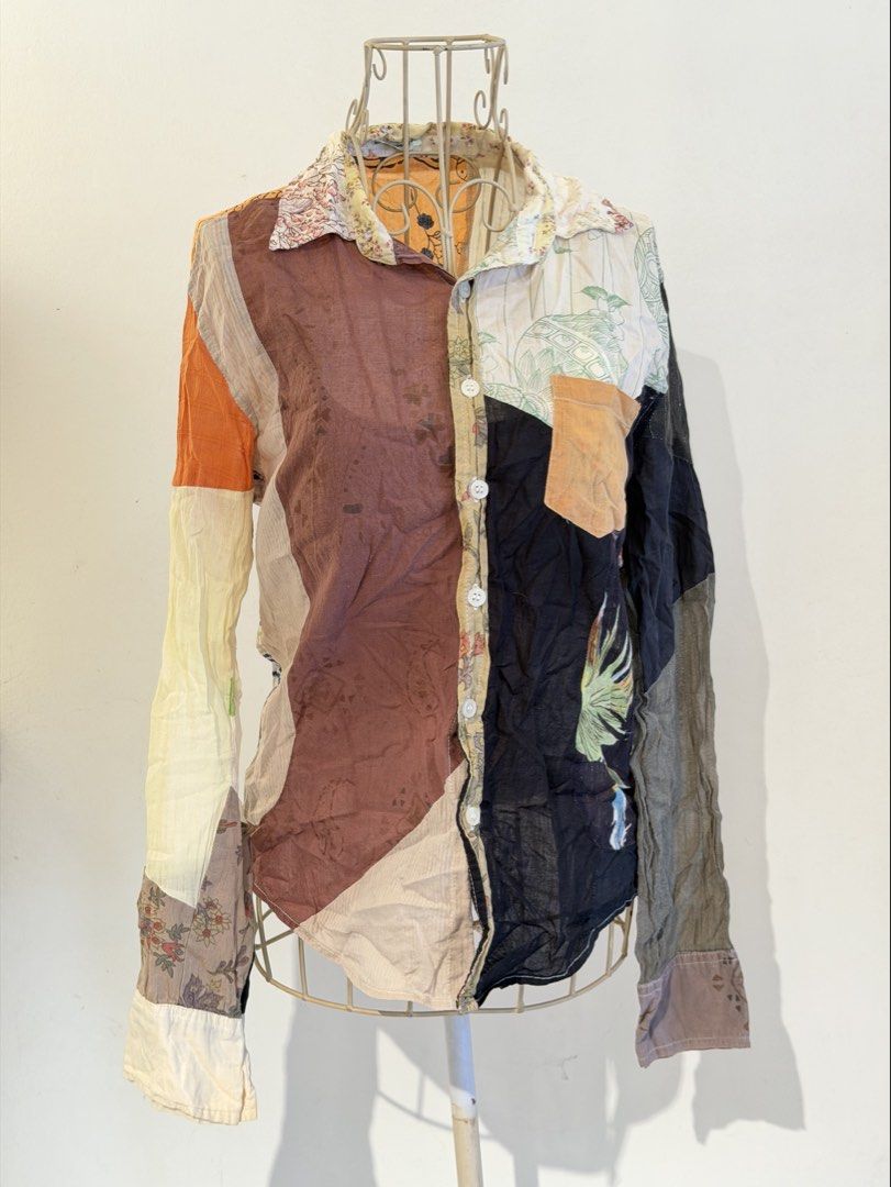 Patchwork patterned blouse (Category: Blouses) located in Kuala Lumpur. Submitted by shen_closet (Listing ID 1468012923, Image 2). Description: .