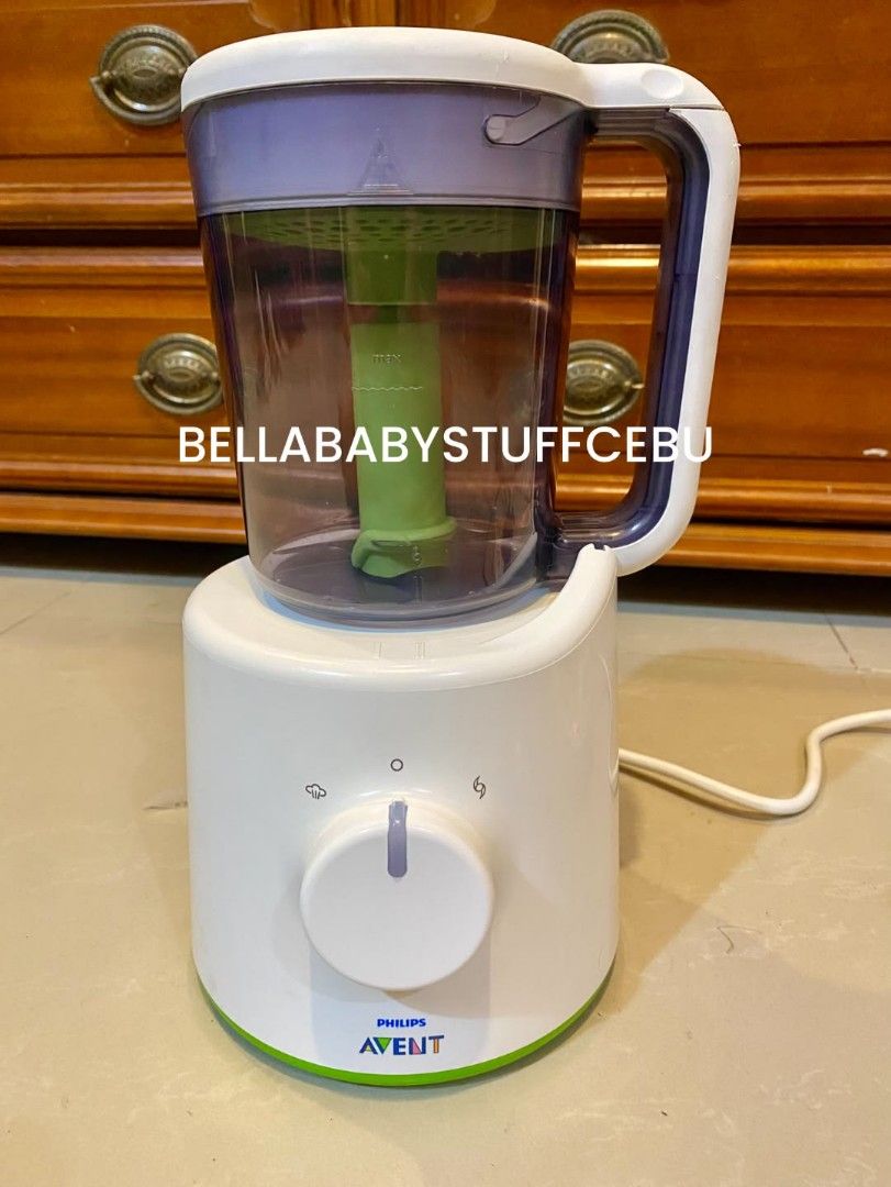 Philips Avent Advanced 2-in-1 Steamer Blender (Category: Weaning & Toddler Feeding) located in Cebu City. Submitted by bellababystuffcebu (Listing ID 1467921345, Image 2). Description: Philips Avent Advanced 2-in-1 Steamer Blender Preloved in Very Good Working Condition SRP 14,500 Selling Low Healthy Steaming, easy blending Easily prepare nutritious, homemade baby meals with the Philips Avent 2-in-1 Steamer Blender. First, steam fruit, vegetables
