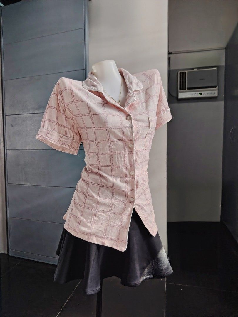 pink checkered sleepwear 🦄 (Category: Others Tops) located in Hermosa. Submitted by lcvelycath (Listing ID 1467888841, Image 3). Description: size: m-l mine: ₱69 bid: ₱+10 lock: ₱269 (shipped) EOB: sunday—october 18, 2026 °. thrifted, pre-loved, or brand new but ready to wear (some aren't bcs i don't have the time to wash them, very sorryy :<) colors may vary due to lightning & quality 𐙚 °. check details before mine joy miners will be posted :>