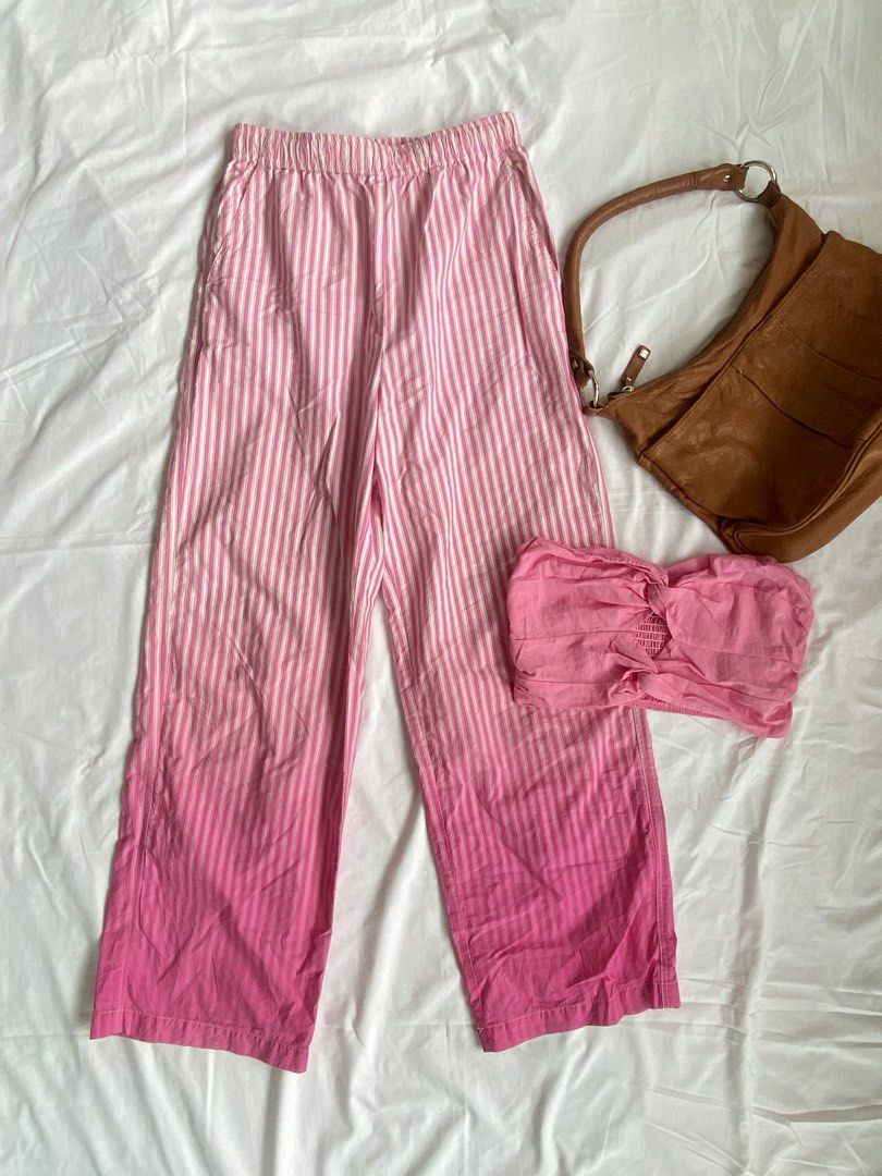Pink Girly Set (Category: Sets or Coordinates) located in Tumauini. Submitted by bihisbyme (Listing ID 1467996771, Image 1). Description: Sizes: Top - can fit small (size on tag) upto medium body frame Bottom - waist: 26-30 inches ; length:42 inches (w/ side pocket) (SOBRANG GANDA NG QUALITY & COLOR OMG WILL KEEP IF WALANG PIPILI) Issues: Top - Brandnew Bottom - thrift, check last slide (not visible) Prices: Mine ₱520 Happy shopping!! 🛒 🛍️.