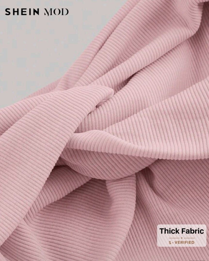 Pink Off Shoulder Top (Category: Others Tops) located in Davao. Submitted by uyuu92 (Listing ID 1468050703, Image 3). Description: Size: S Color: Pastel/Baby Pink Brand: Shein - used only twice, like brand new. - fabric is high quality, thick and stretchable textured ribbed knit - can fit as a regular top or crop top - this is sold out in shein already MOP: GCash/Bank Transfer MOD: J&T Delivery (SF shouldered by buyer).