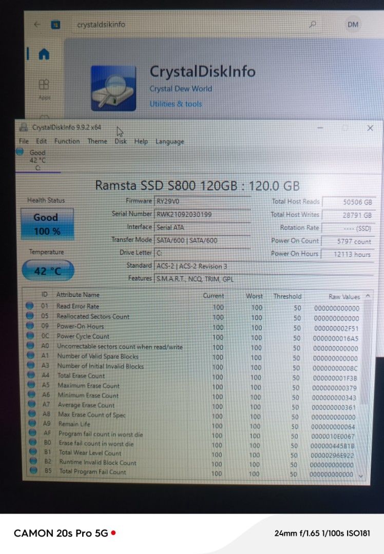 Pink PC Intel i5-6500 8GB RAM 120GB SSD (Category: Desktops) located in Manila. Submitted by sett_30 (Listing ID 1468036182, Image 3). Description: Pink desktop setup running an Intel i5-6500 processor at 3.20GHz. Has 8.00GB of installed RAM and a 128GB Ramsta SSD S800 storage drive. Case includes multiple pink glowing RGB fans on the top, back, and front. Motherboard is an MSI model. No dedicated graphics card installed currently. Clean pink sid
