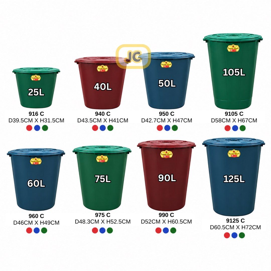Plastic Container Drum Storage Bucket with Lid Multiple Sizes Colors (Category: Storage Boxes & Baskets) located in Manila. Submitted by thedaytoday.ph (Listing ID 1467946926, Image 2). Description: Heavy-Duty Plastic Container Drum 🪣✨ ✔️ Multi-Purpose: Perfect for laundry rooms, bathrooms, or outdoor storage. ✔️ Secure Lid: Keeps your contents safe, clean, and protected from dust. ✔️ Durable Quality: Made from thick, heavy-duty black plastic de