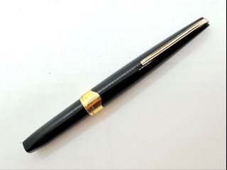 NOS platinum white metal flower fountain pen 14k 585 solid gold ...