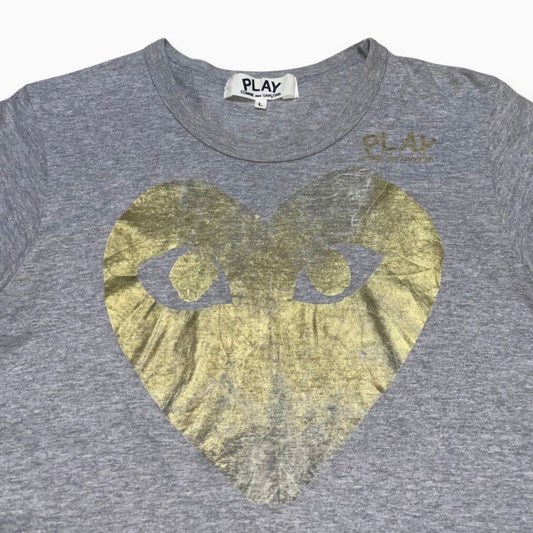 PLAY CDG GRAY T SHIRT (Category: Shirts) located in Quezon. Submitted by ejay.thrift.clothes (Listing ID 1468011855, Image 3). Description: FREE SHIPPING LARGE 17.5 X 24 NO ISSUE COLOR RATE: 9/10 EXCELLENT CONDITION FRESHLY WASHED READY TO WEAR # 230.