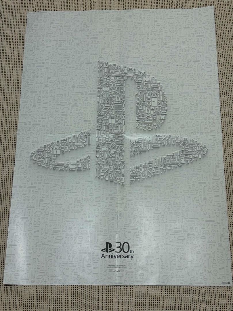 PlayStation 30th anniversary poster (A1 size, double sided) (Category: PlayStation) located in Carmona. Submitted by gmc123 (Listing ID 1467867715, Image 2). Description: PlayStation 30th anniversary poster (A1 size, double sided) new Lalamove or meet-up.