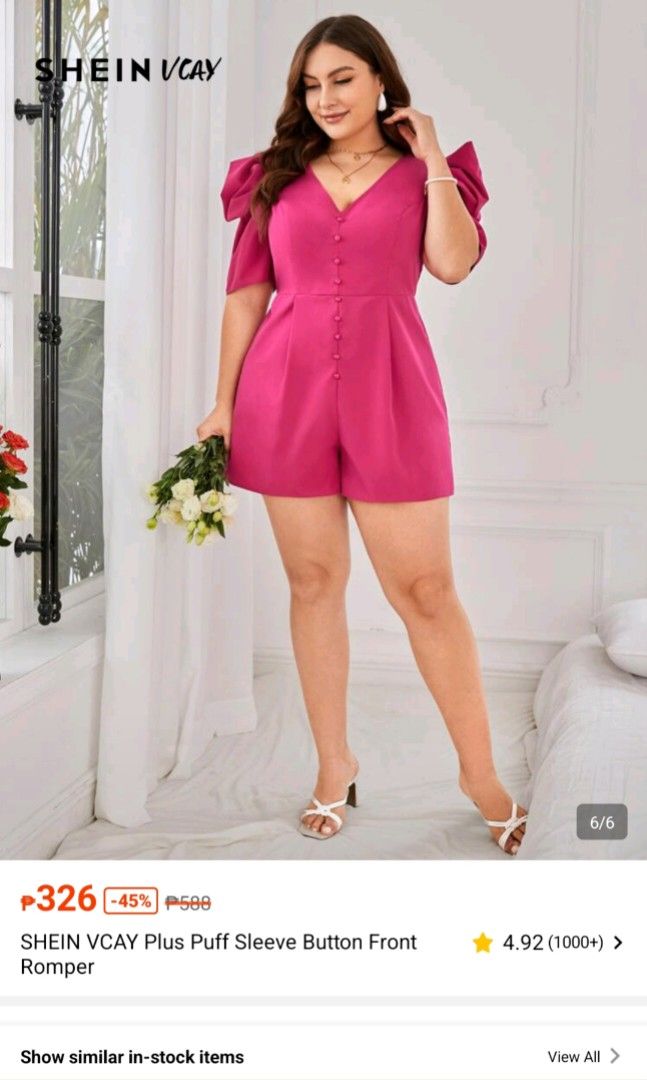 PLUS SIZE HOT PINK ROMPER (Category: Rompers) located in Pasig City. Submitted by warmdolphin-4e31 (Listing ID 1467851521, Image 2). Description: PLUS SIZE HOT PINK ROMPER SIZE: 2XL ORIGINAL PRICE: 500 PERFECT FOR BIRTHDAYS, SEMI FORMAL EVENTS. PM FOR ACTUAL PHOTOS 🙂.
