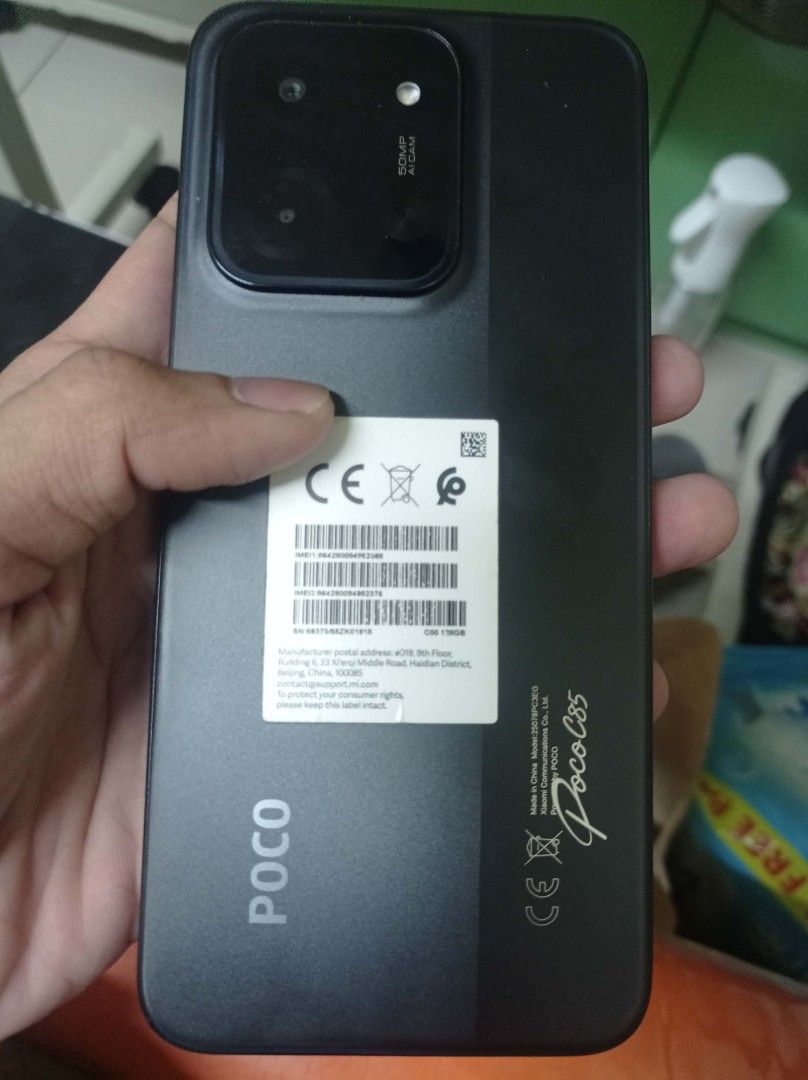 Poco c85 6/128 (Category: Xiaomi) located in Makati City. Submitted by boomtarat.396 (Listing ID 1467879850, Image 2). Description: Cembo Taguig meetup/pickup near MAKATI SCIENCE HIGH SCHOOL..