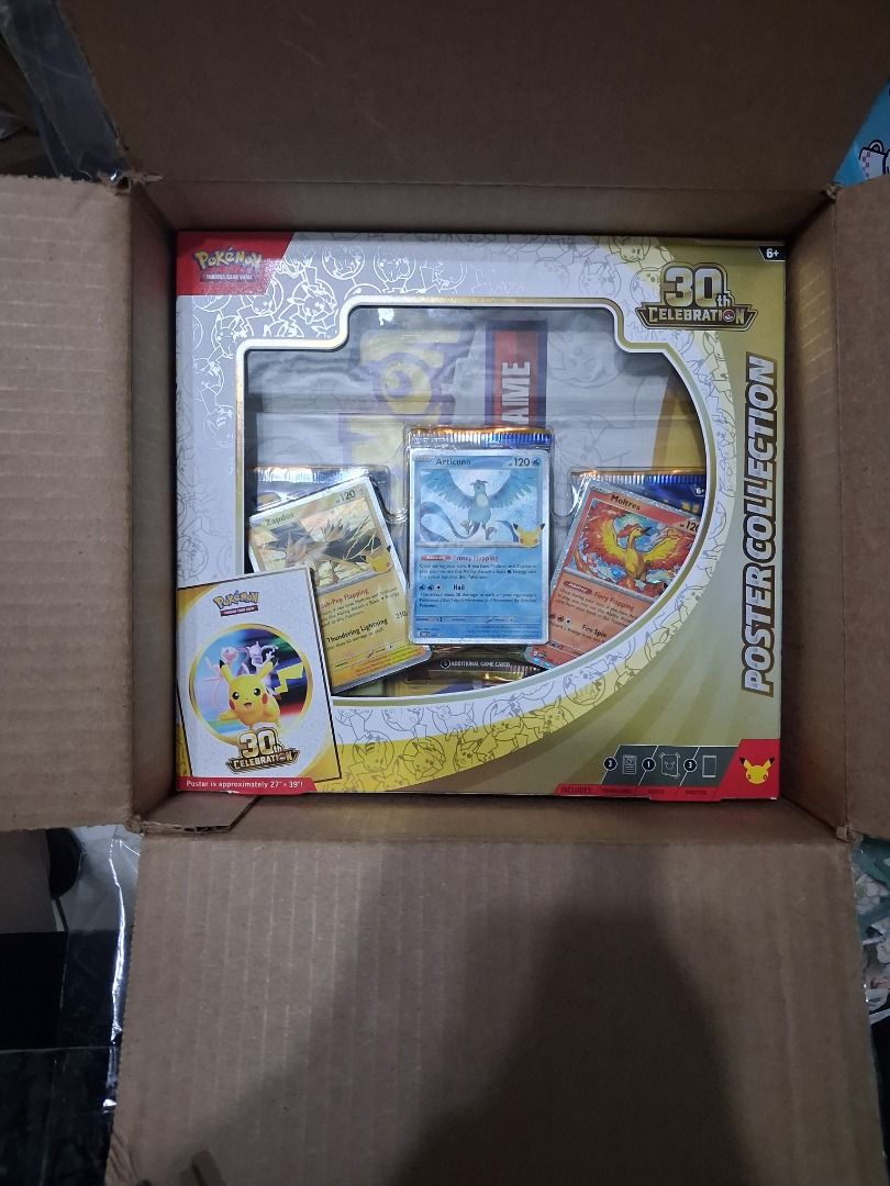Pokémon TCG 30th Celebration Poster Collection (Category: Card Packs) located in Bacolod City. Submitted by wisedolphin.779d98 (Listing ID 1468030261, Image 1). Description: Pokémon TCG 30th Celebration Poster Collection Brand New, Negotiable.