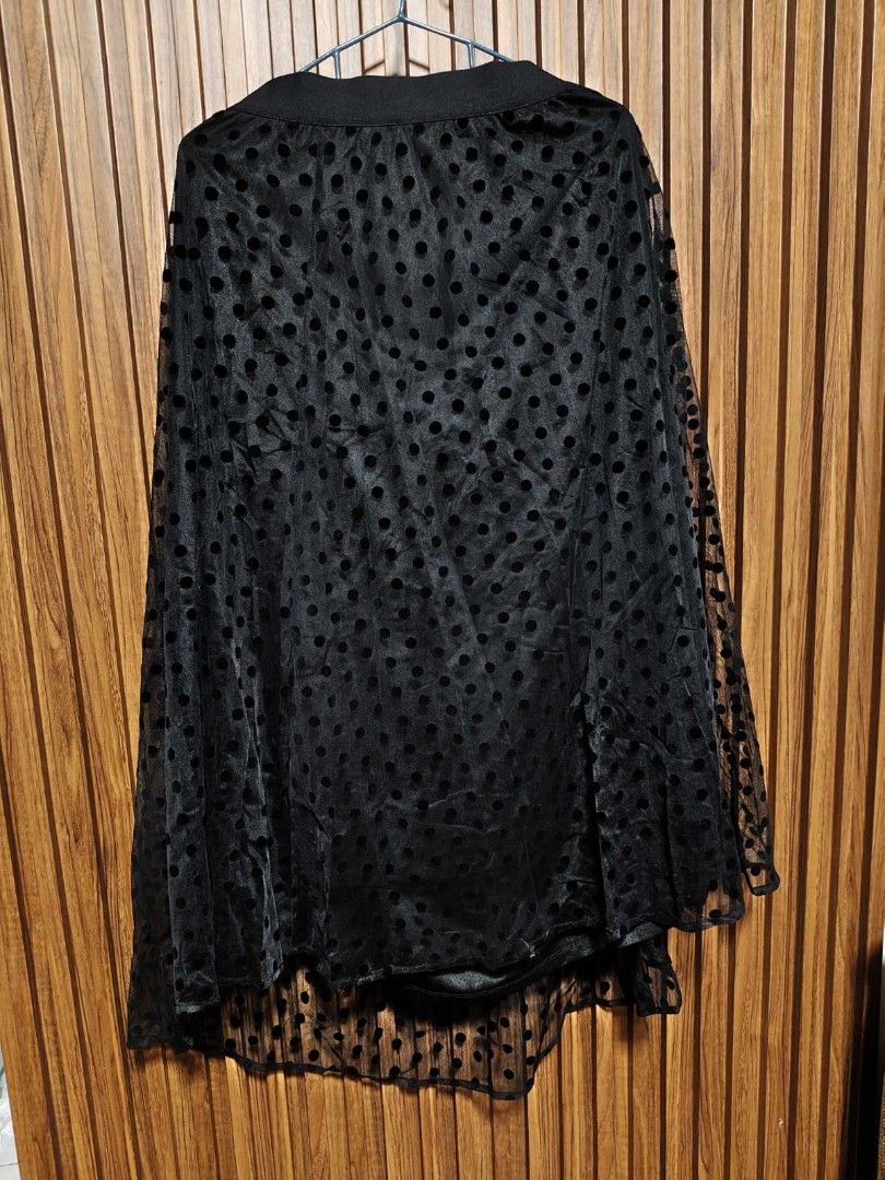 Polka dots overlay skirt (Category: Skirts) located in Cavite. Submitted by oncetop_declutter (Listing ID 1467973771, Image 1). Description: never used. na-stock lang.