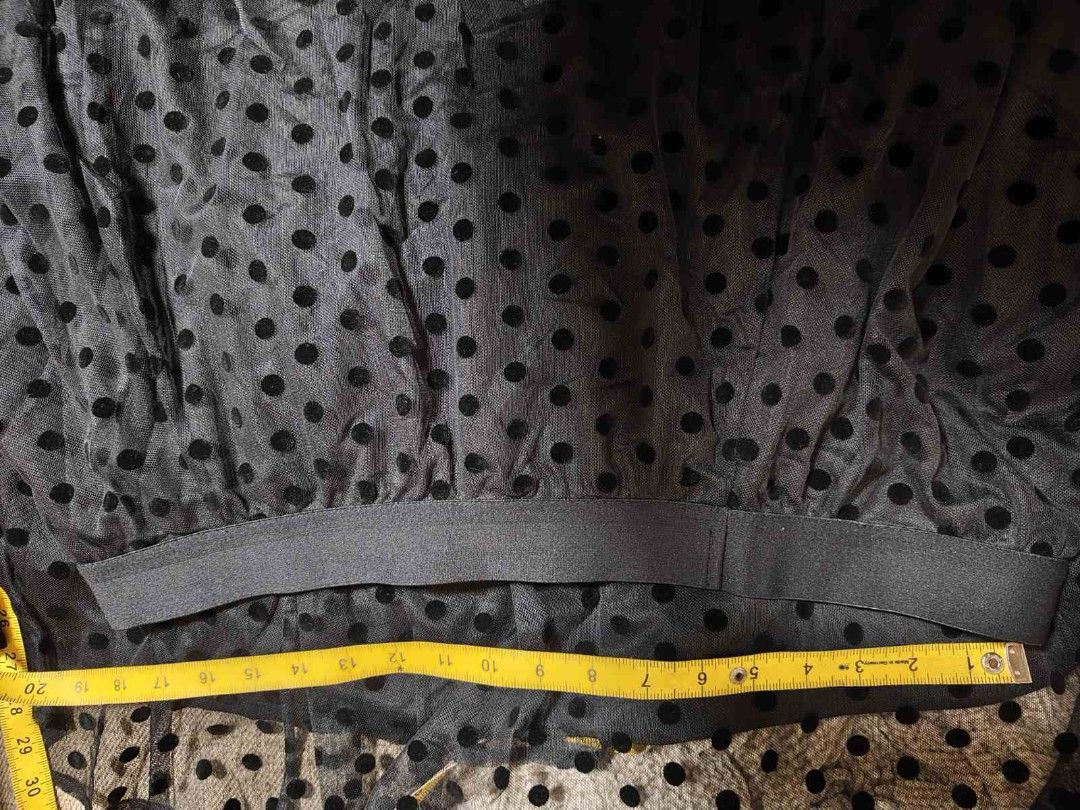 Polka dots overlay skirt (Category: Skirts) located in Cavite. Submitted by oncetop_declutter (Listing ID 1467973771, Image 2). Description: never used. na-stock lang.