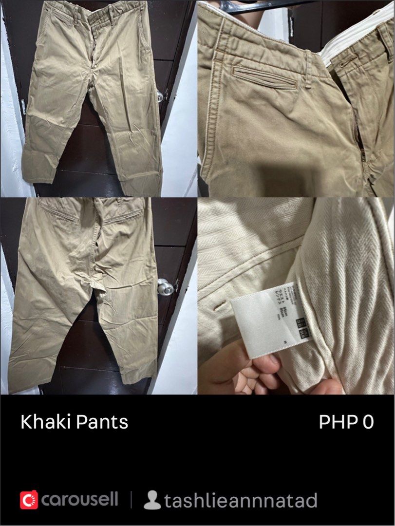 FREE ITEMS!! (Category: Longsleeves) located in Zamboanga. Submitted by tashlieannnatad (Listing ID 1467913858, Image 2). Description: - Brand: Polo Designer Quality - Made in Japan - Size: XL - Color: Classic neutral beige - Features: Classic collar, single chest pocket with pink embroidered logo - Details: Button closures on front and cuffs - Condition: Excellent, easy to style with various pants.