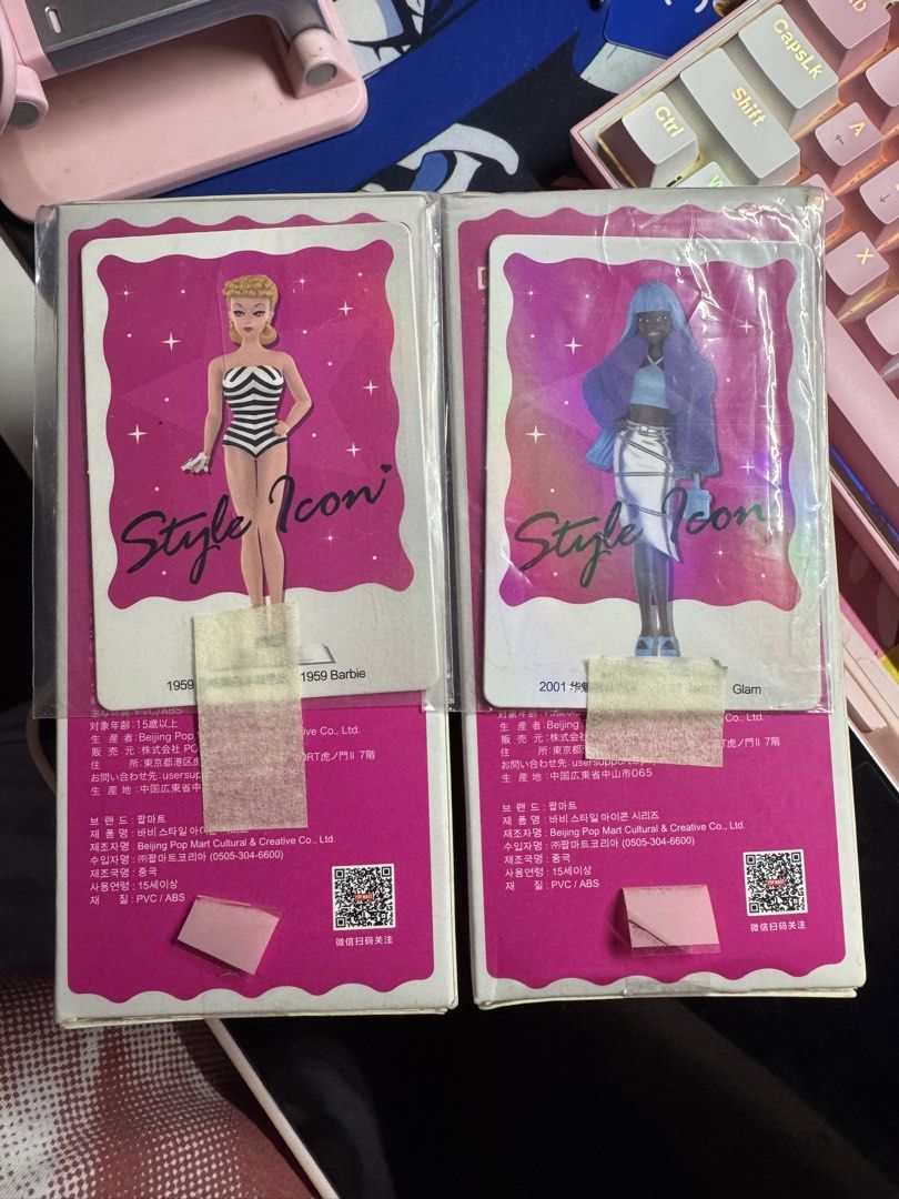 Popmart Barbie Set (Category: Designer & Blind Box Toys) located in San Mateo. Submitted by elaravail (Listing ID 1467912728, Image 1). Description: •Complete inclusions (card, box, sealed foil). •Price is negotiable especially when buying my other listings as well. Feel free to make an offer! •MOP: Gcash, Maribank, Gotyme .