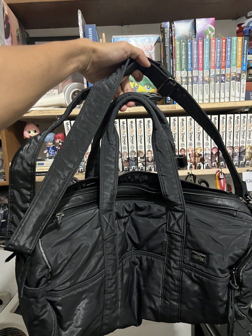 Porter yoshida duffle bag (Category: Sling Bags) located in Las Pinas. Submitted by jpicked (Listing ID 1467900221, Image 2). Description: Minimal issue on size scratches.