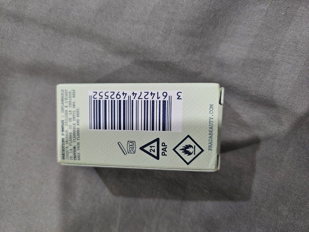 Prada Infusion De Santal Chai Eau De Parfum 7.5ml (Category: Fragrance & Deodorants) located in Makati City. Submitted by cheenaroonie (Listing ID 1467909286, Image 3). Description: - Brand: Prada - Fragrance: Les Infusions de Santal Chai Eau de Parfum - Size: Travel miniature, 7.5ml / 0.24 fl. oz. - Condition: Brand new, unopened in original box - Packaging: Clear glass bottle with silver cap and classic Prada Milano logo - Ideal for trying out 