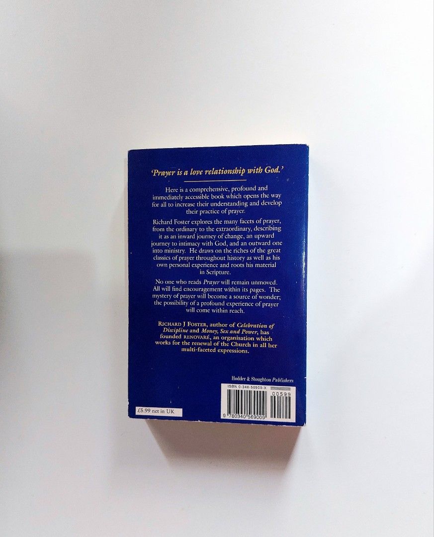 Prayer by Richard Forster (Category: Storybooks) located in Tanauan. Submitted by solanaclassics (Listing ID 1467943299, Image 2). Description: 📚 major bookshelf clean out / clearance sale ~ — RFS: decluttering my bookshelves and switching to digital books — MOP: Gcash | fast shipping *feel free to send a message if you wish to negotiate the price :).