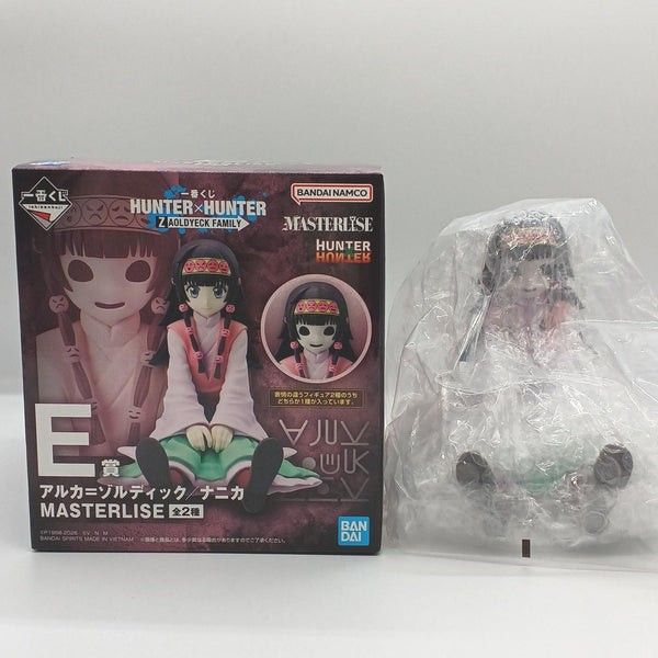 PRE-ORDER Hunter x Hunter Nanika Masterlise Prize E (Category: Figurines & Statues) located in Pasay City. Submitted by nikiluki_ (Listing ID 1468055013, Image 2). Description: - Item: Ichiban Kuji Hunter x Hunter Zoldyck Family Prize E Figure (Nanika Version) - Brand: Bandai Spirits (Masterlise Line) - Condition: Sealed in original plastic packaging with original box included - Features: Dark face expression and vibrant, colorful outfit - Authen