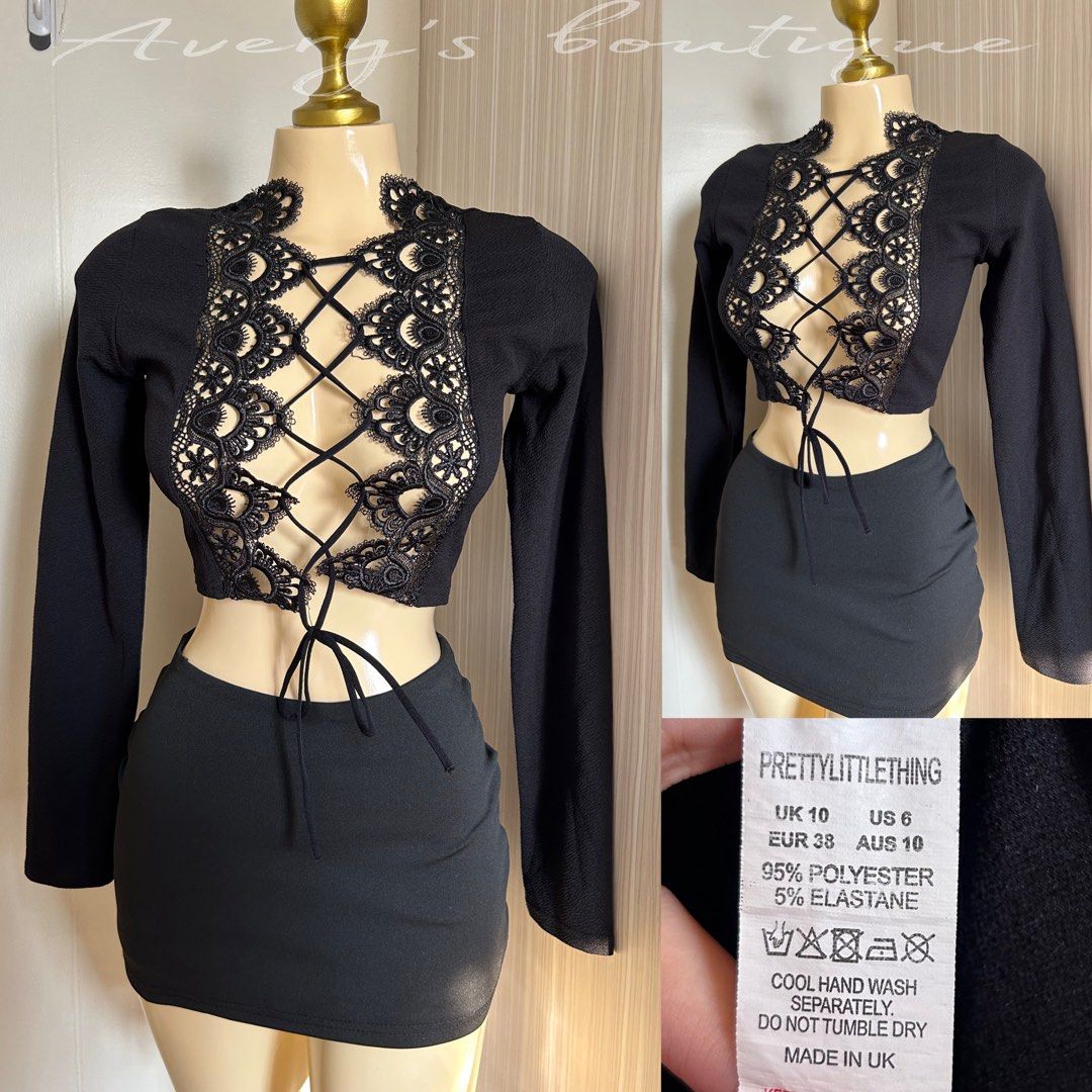 prettylittlething black longsleeve top - M (Category: Longsleeves) located in Quezon City. Submitted by averysboutiqueonfb (Listing ID 1467886948, Image 1). Description: ‼️PRICE IS NOT NEGOTIABLE‼️ 📍Location: Munoz,Quezon city. 🧾MOP: Gcash/BDO/Maya/Maribank 🚚MOD: J&T/Lalamove Please manage expectations — this item is thrifted and has already been washed before posting. Some pieces may have minimal flaws such as washable stains,loose threads,sm