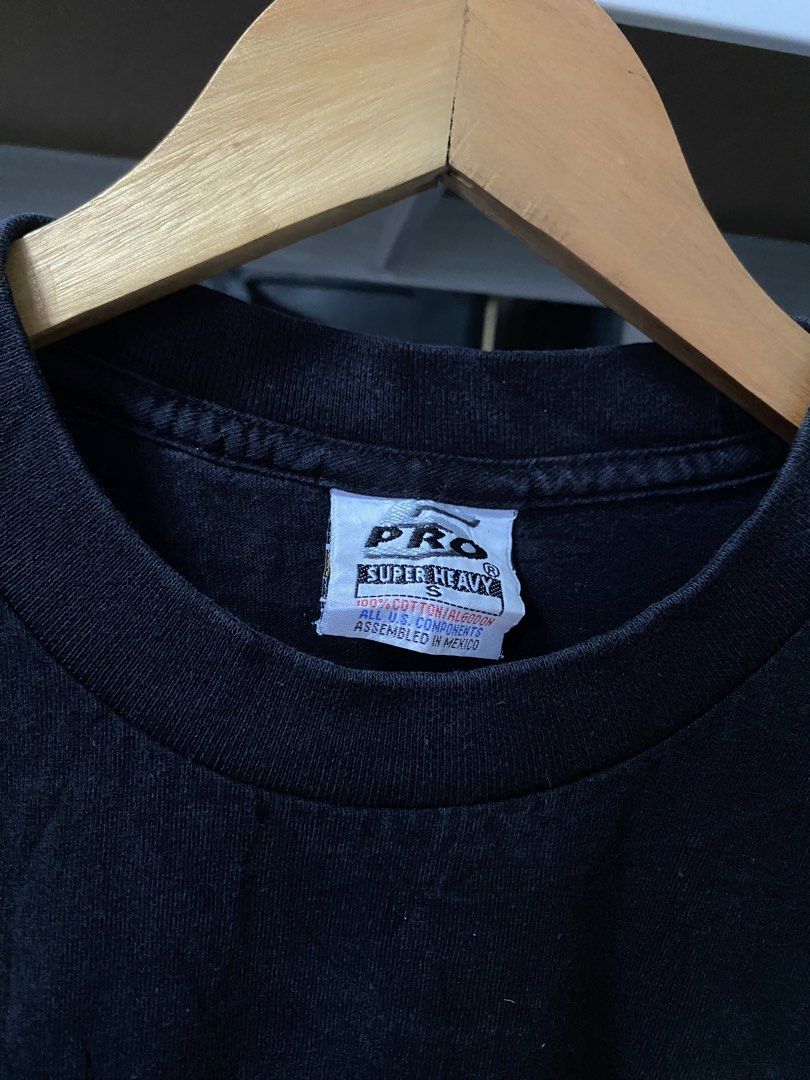 Pro Super Heavy Black T-Shirt Size S (Category: Tshirts & Polo Shirts ) located in Manila. Submitted by kuya_moto (Listing ID 1467889295, Image 2). Description: - Brand/Model: Pro Super Heavy Tee - Color: Black - Size: Small (Standard Fit) - Material: 100% thick & durable cotton - Design: Classic crew neck, simple plain style - Perfect essential basic for daily outfits.