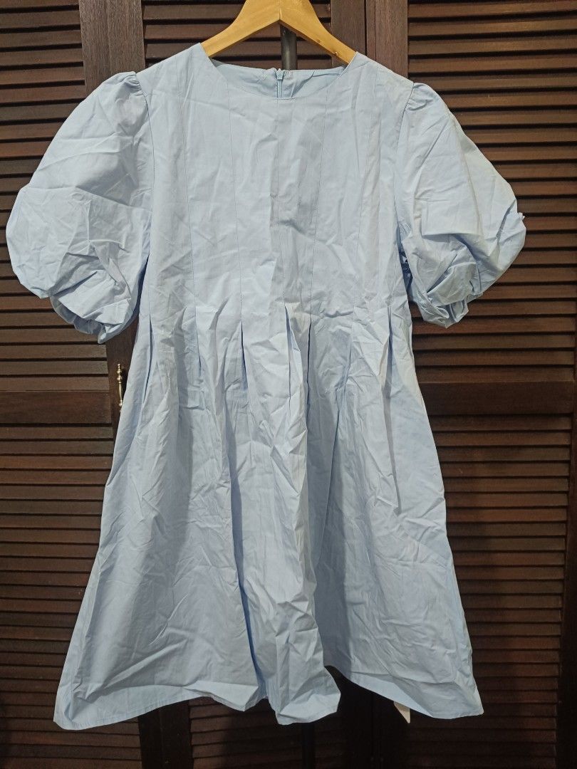 Puffer Dress - Powder blue (Category: Dresses) located in Manila. Submitted by byjrb (Listing ID 1468033367, Image 1). Description: 🛍️ Brand-new items from SHEIN, Emery Rose, Zaful & more! Size : Medium (premium) 📦 Shipping: LBC / J&T / Lalamove 💸 MOP: GCash / BPI only DM for inquiries! 💌.