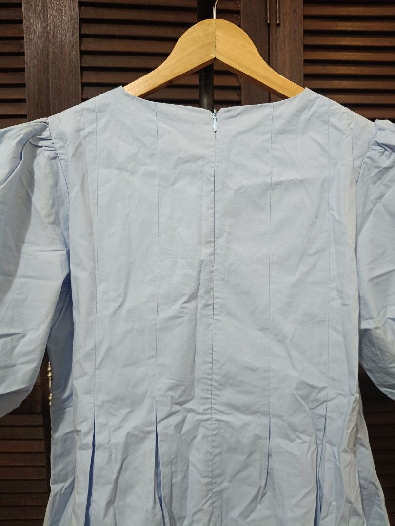 Puffer Dress - Powder blue (Category: Dresses) located in Manila. Submitted by byjrb (Listing ID 1468033367, Image 3). Description: 🛍️ Brand-new items from SHEIN, Emery Rose, Zaful & more! Size : Medium (premium) 📦 Shipping: LBC / J&T / Lalamove 💸 MOP: GCash / BPI only DM for inquiries! 💌.