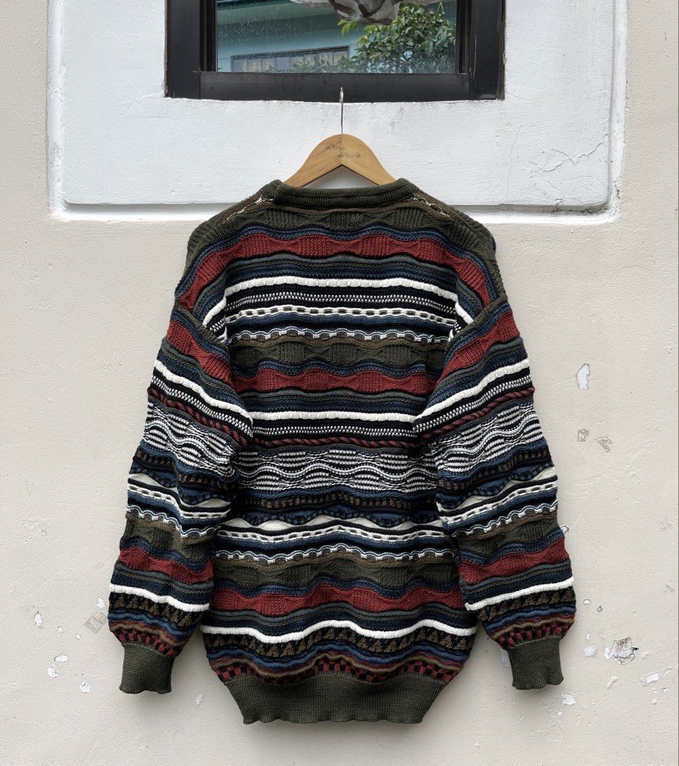 PURELY AUSTRALIA CO. COOGI- INSPI STYLE (Category: Coats, Jackets and Outerwear) located in Baguio. Submitted by closetgc.clothingshop (Listing ID 1467861089, Image 2). Description: Coogi-inspired style Same material used a mga vintage coogi Best fit large .