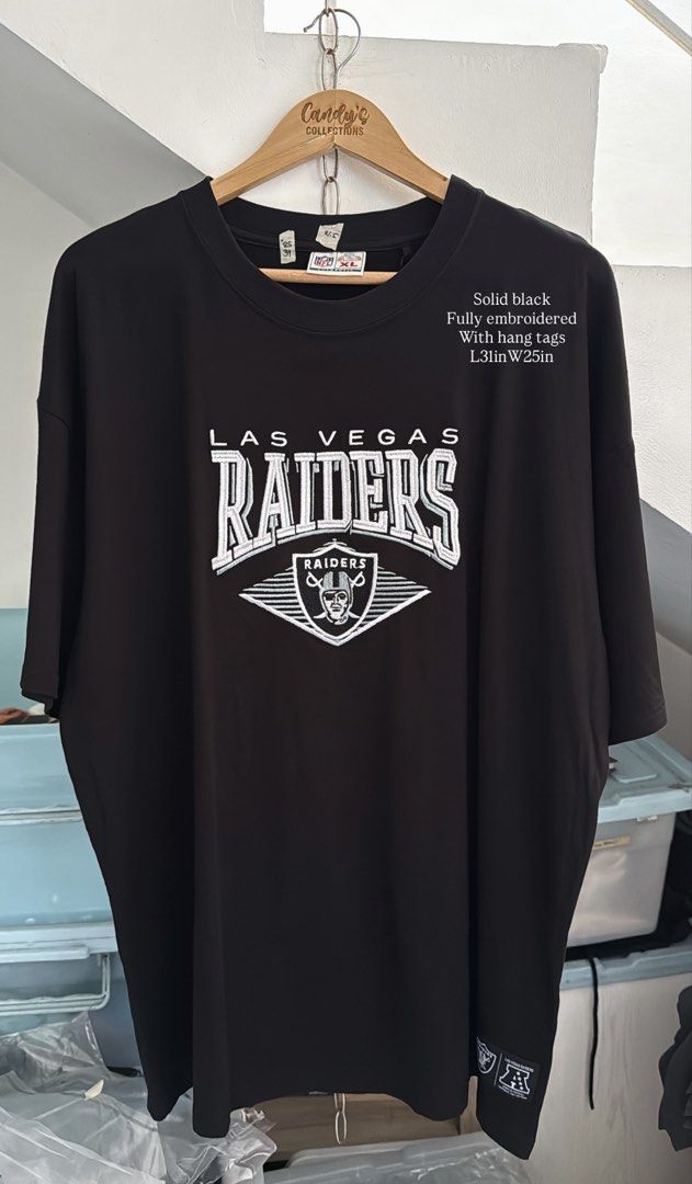 RAIDERS Embroid (Category: Tshirts & Polo Shirts ) located in Cavite. Submitted by handpickedshirts (Listing ID 1467965818, Image 2). Description: New, with hang tags Full embroid details XS and XL No backprint.