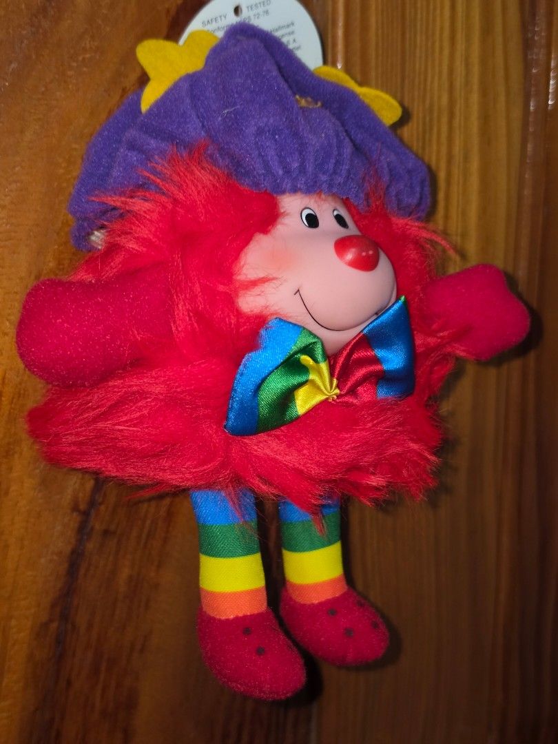 Rainbow Brite doll (Category: Plushies & Soft Toys) located in Baguio. Submitted by shellcollector (Listing ID 1467964913, Image 3). Description: Vintage 1983 Rainbow Brite Hatful Romeo Sprite plush toy made by Hallmark Cards and Mattel 1300 Pesos Baguio shipping.