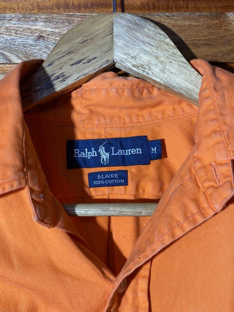 Ralph Lauren Button-Down Shirt (Category: Tshirts & Polo Shirts ) located in Caloocan City. Submitted by rhouzze.ph (Listing ID 1467967079, Image 3). Description: Name: Ralph Lauren Polo Dimensions: 26 by 34 Size: XL Condition: Fair Condition Issue: Faded dots and small stains.