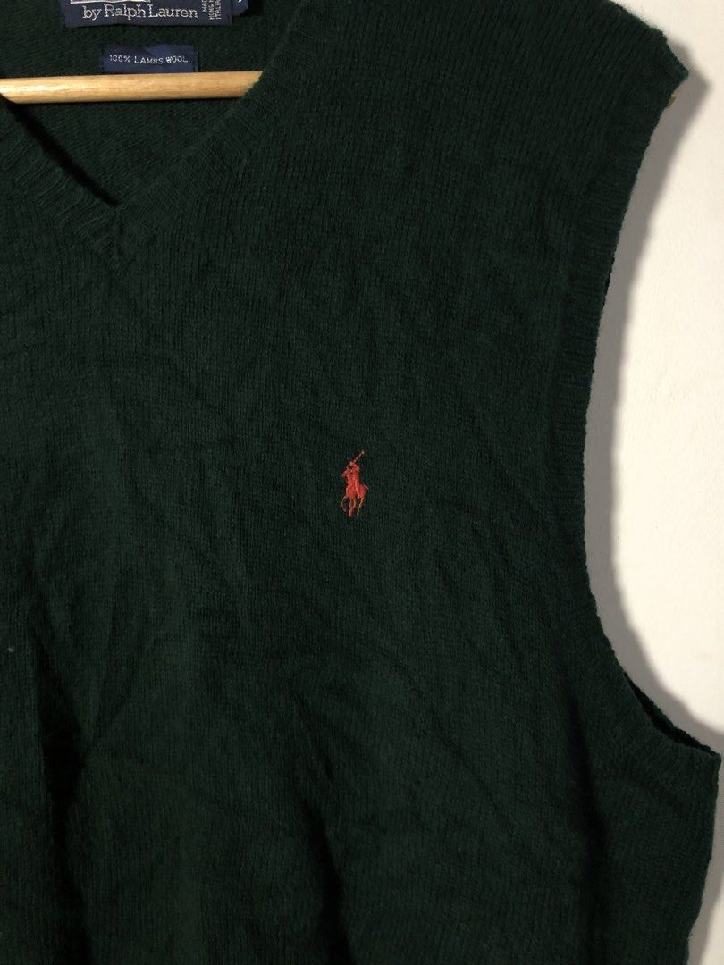 Ralph Lauren knitted vest (Category: Vests) located in Plaridel. Submitted by eco_chic_finds (Listing ID 1467867805, Image 2). Description: Ralph Lauren vest Size: Large Width: 22 Length: 28 Like new Condition 10/10 Colorrate No issue.