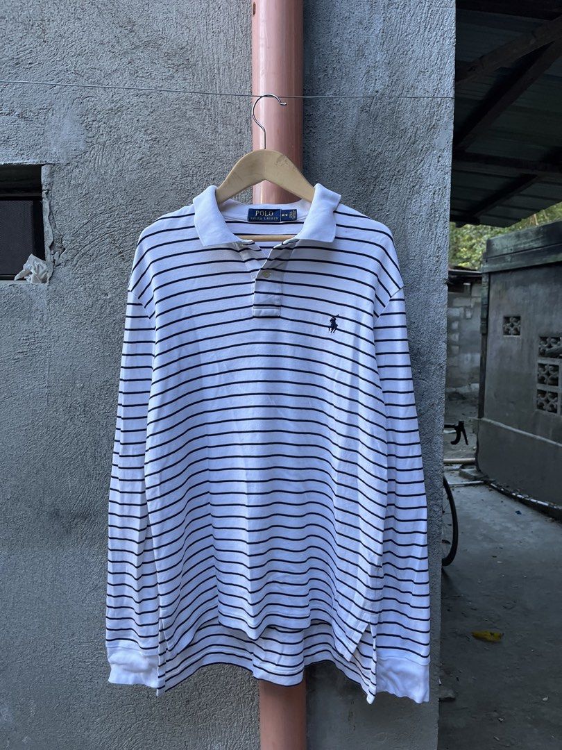 ralph lauren long sleeves (Category: Tshirts & Polo Shirts ) located in San Simon. Submitted by wegintal (Listing ID 1467925965, Image 1). Description: ralph lauren long sleeves ₱299+sf lang 19.5 width 25.5 length front 28 length back issue: pinhole.