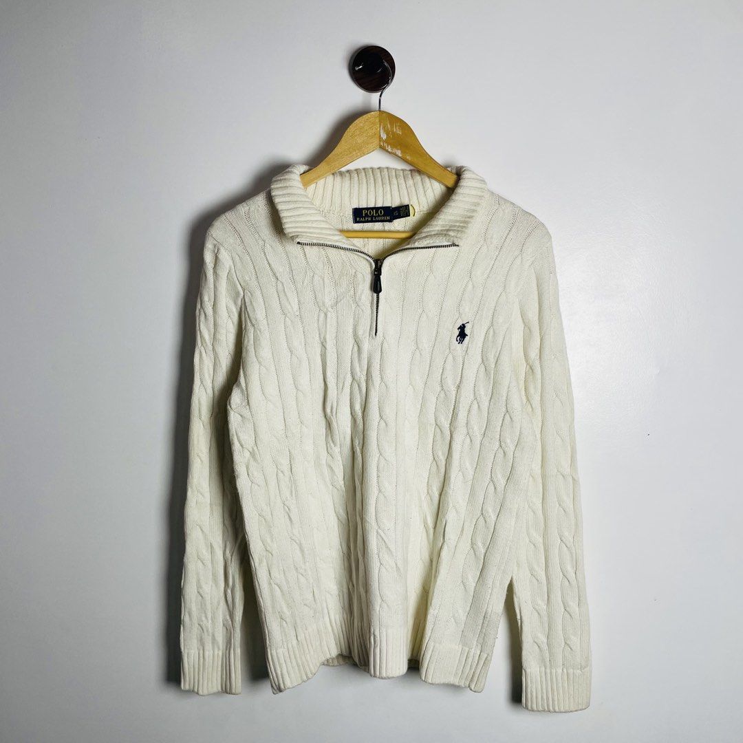 Ralph Lauren Qzip Cable Knit (Category: Formal Shirts) located in Cavite. Submitted by ferrerapparel. (Listing ID 1467853765, Image 2). Description: Excellent condition Color rate:9.5/10 M-L Need wash.