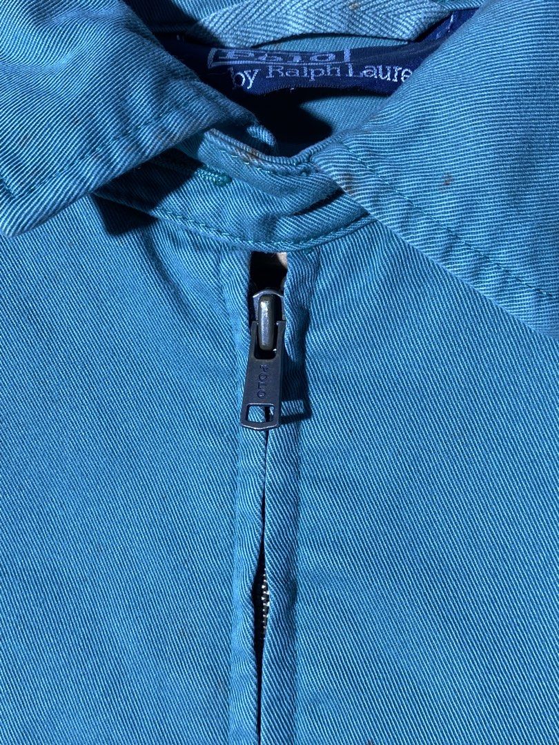 Ralph Lauren Zip Jacket (Category: Coats, Jackets and Outerwear) located in Caloocan City. Submitted by rhouzze.ph (Listing ID 1467967834, Image 3). Description: Name: Ralph Lauren Dimensions: 27 by 28 Size: XL Condition: Fair Condition Issue: Rust Stains.