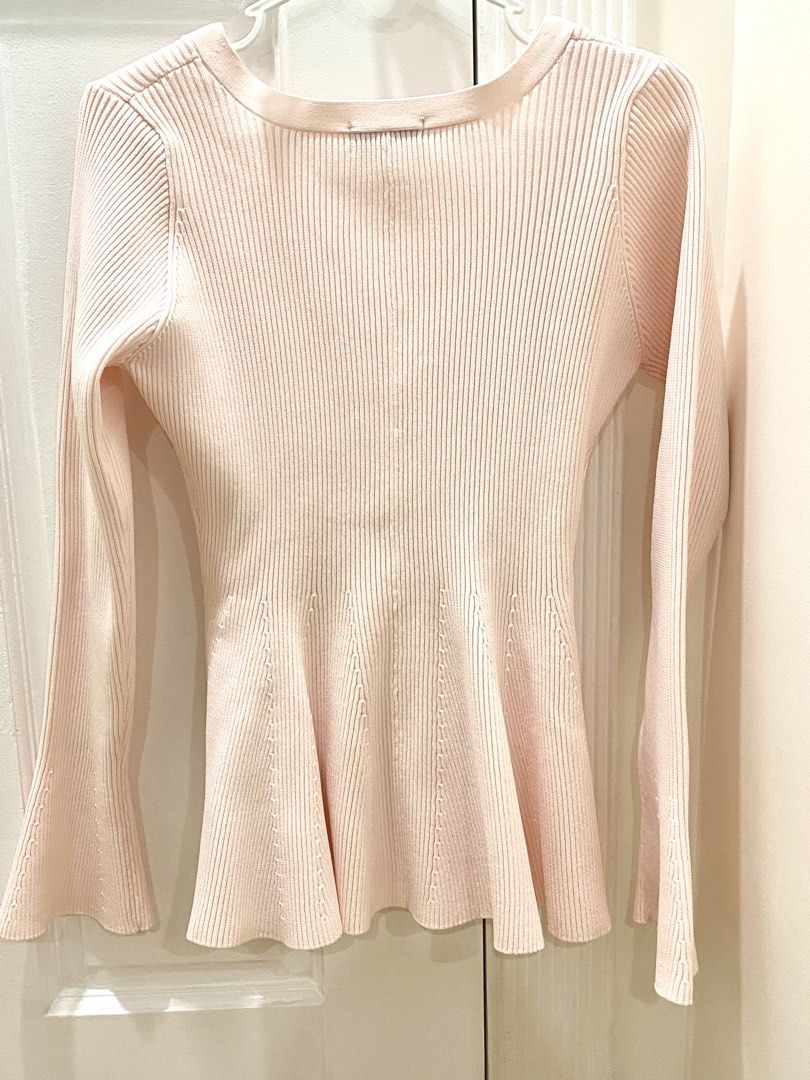 Randa Dolly Coquette long sleeved top (Category: Longsleeves) located in Manila. Submitted by pinkpolly.mnla (Listing ID 1467947334, Image 3). Description: 🎀 Randa Dolly Coquette light pink top with long sleeves and peplum bottom 🎀 - size small - rarely worn and in perfect condition - no stains or tears - from japan (originally 10k yen = ₱3900+) 🎀 PLEASE READ ! 🎀 🎀 MOP : GCASH or Bank transfer 🎀 MOD : Lalamove 🎀 Buyer pays for shipping 🎀 