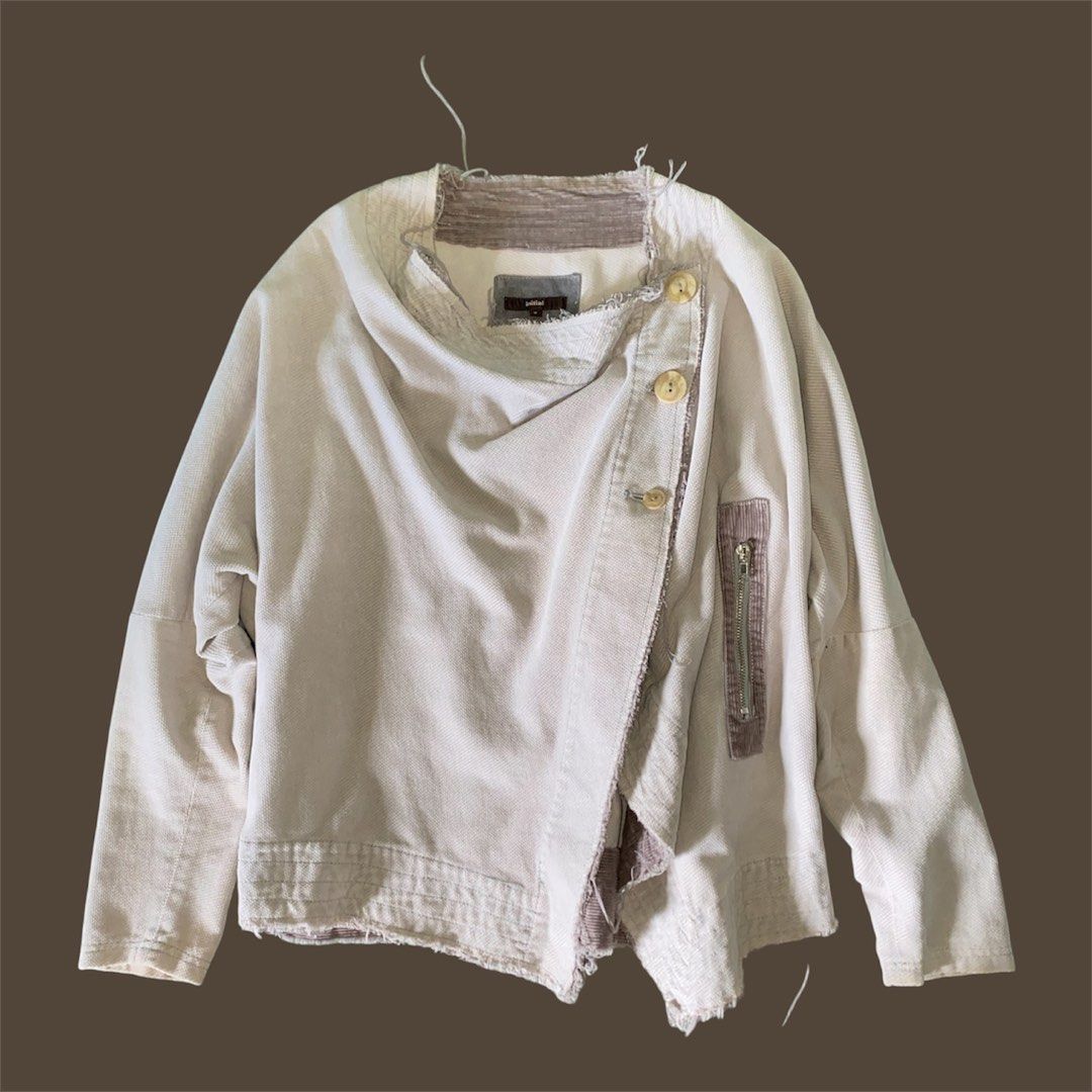 [RARE FIND] INITIALS asymmetrical jacket (Category: Coats, Jackets and Outerwear) located in Manila. Submitted by vanzwagon28 (Listing ID 1467875099, Image 1). Description: - no issue - rare find - rfs: need funds.
