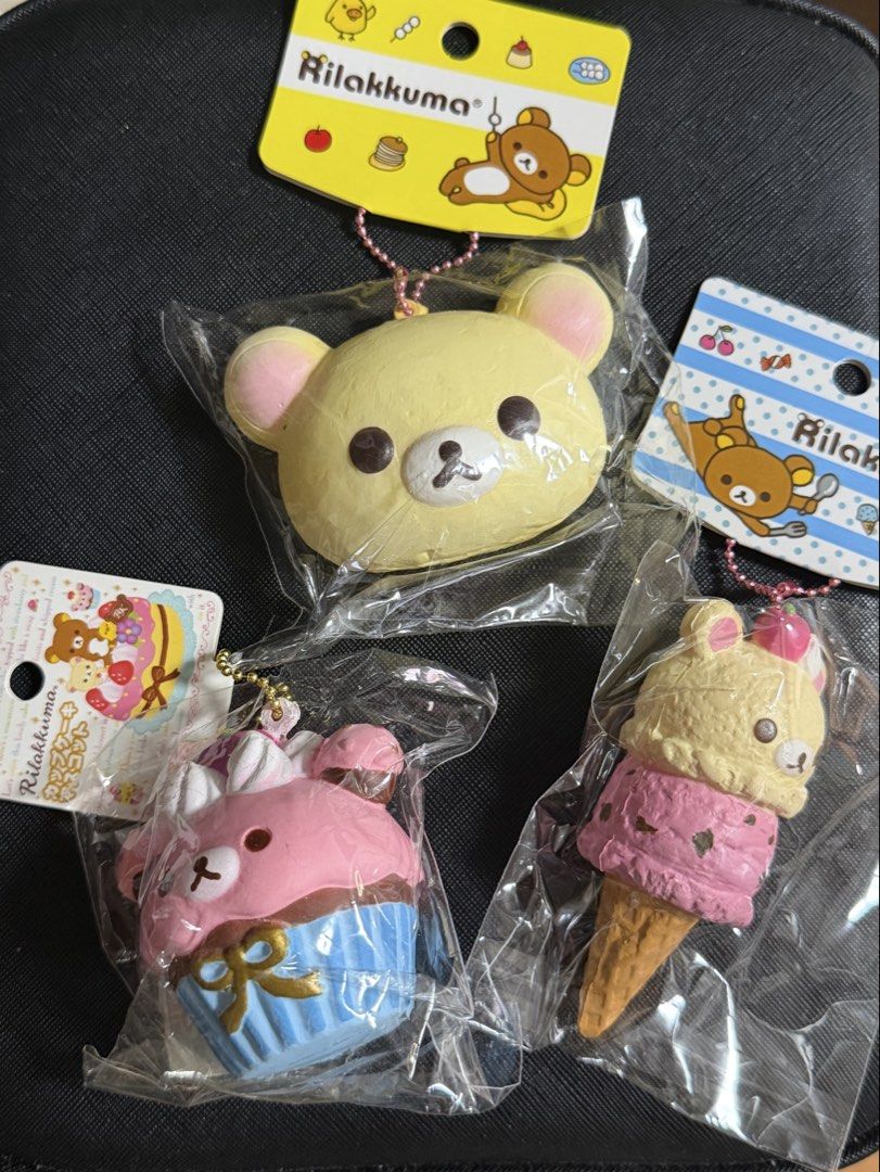 RARE SQUISHIES SQUISHY SQUISHIES (Category: Designer & Blind Box Toys) located in Mandaluyong City. Submitted by glampod (Listing ID 1463135763, Image 1). Description: - Both come with original tags attached. - Never took out of the plastic packaging. .