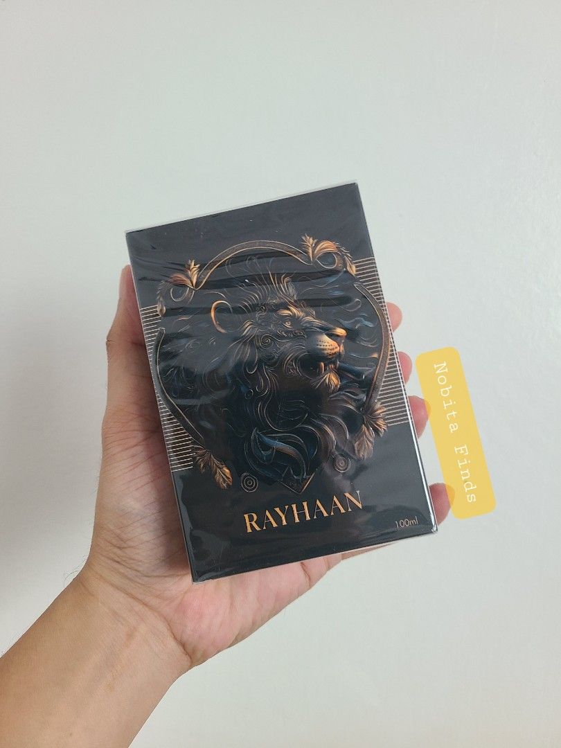 Rayhaan Lion (Category: Fragrance & Deodorants) located in Naga. Submitted by nobita_1807 (Listing ID 1467850640, Image 3). Description: 1900 each Payment first plus 250 shipping fee Mode of payment; Gcash 0967-330-6692 Courier; LBC .
