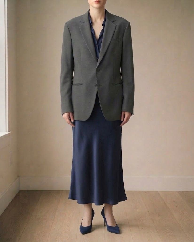 REBORN & ANDI GRAY BLAZER SUIT USA (Category: Coats, Jackets and Outerwear) located in Marikina City. Submitted by minimalistmanila (Listing ID 1464665201, Image 1). Description: New from USA, Reborn & Andi gray blazer with half lining. Fits L to semi XL, 23 inches chest and 34 inches length. Lightweight, can be used in Pinas weather. Unisex. Order now! .