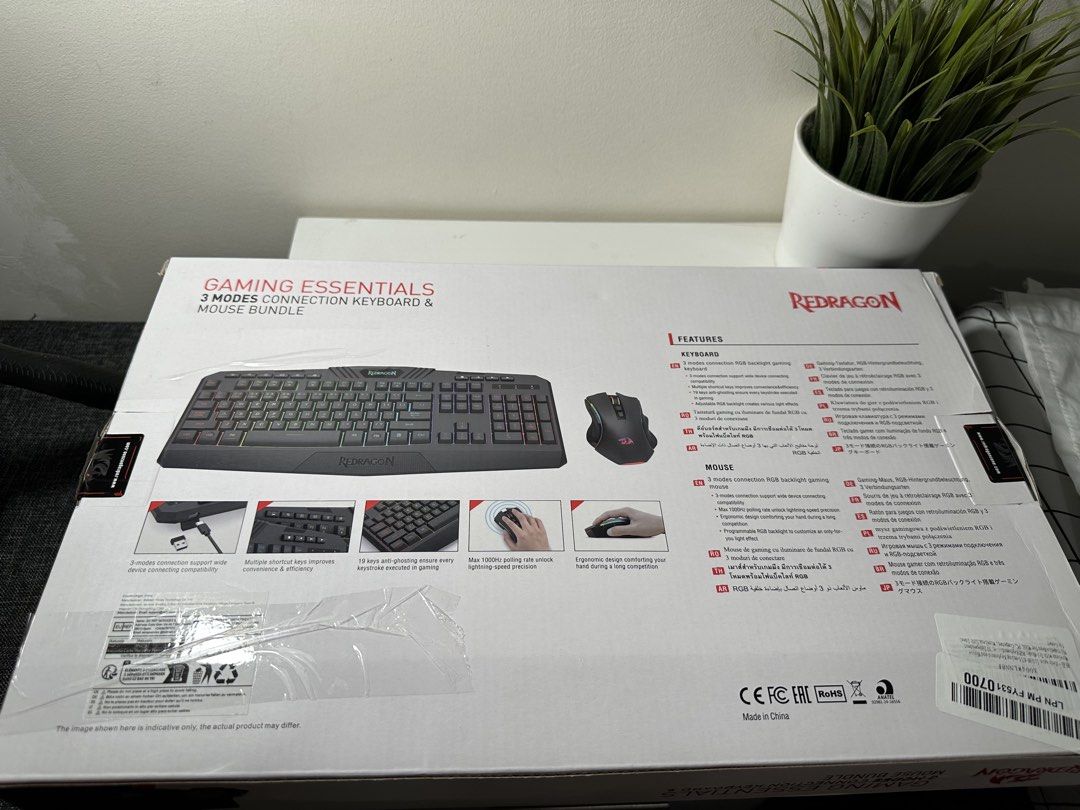 Red Dragon Wireless Gaming Keyboard & Mouse (Category: Controllers) located in Cabanatuan. Submitted by s.kit.27 (Listing ID 1468008854, Image 2). Description: Red Dragon Gaming Keyboard &Mouse Brandnew .