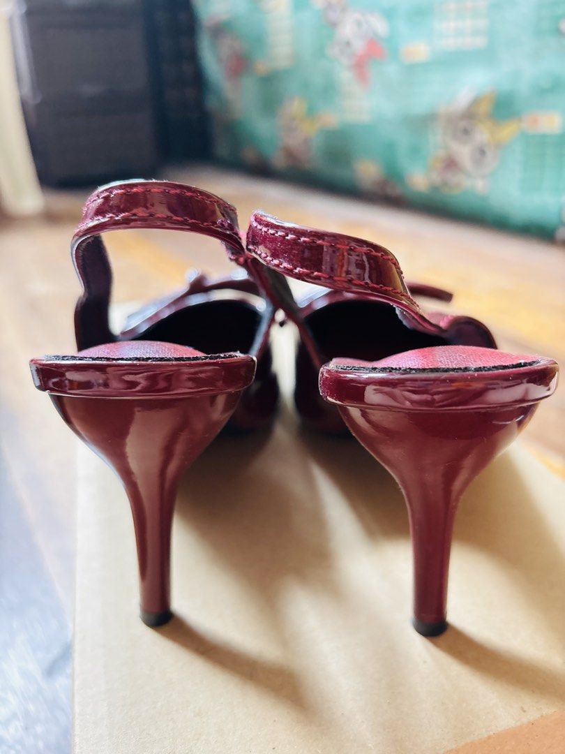 Red Pointed Hells (Category: Heels) located in Manila. Submitted by tiffanyyyy09 (Listing ID 1467843543, Image 3). Description: Used Once only .
