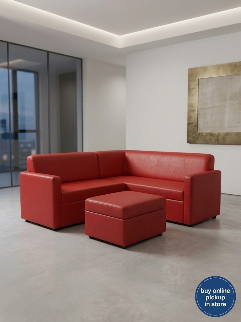 RED SOFA SET (Category: Sofas) located in Valenzuela. Submitted by jesspesongco (Listing ID 1467897773, Image 1). Description: RED SOFA SET NEWLY REFURBISHED SIZE: L195cm W145cm H84cm PRICE: 30,000 ✔ Vibrant red L-shaped sofa set ✔ Ideal for living rooms or lounge areas 📍 LOCATION: OFFICEBUSTERS BALINTAWAK 👤 Look for: Hesus 📞 0961 690 4709.
