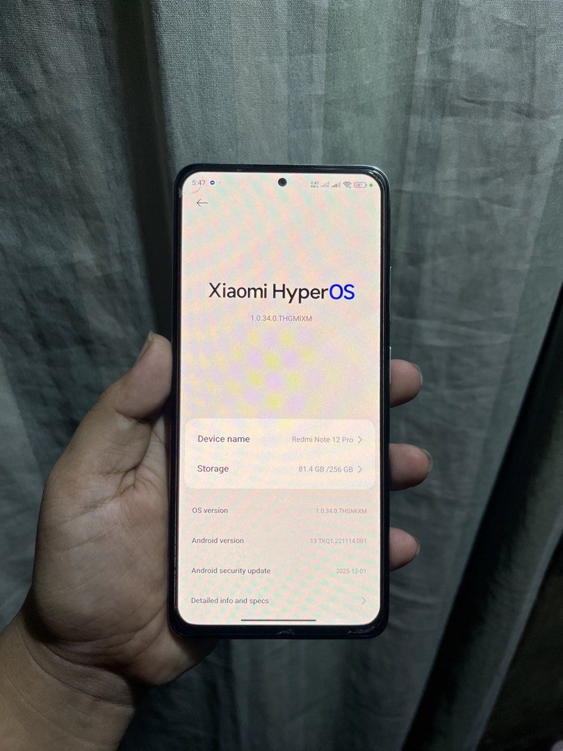 REDMI NOTE 12 PRO (Category: Xiaomi) located in Manila. Submitted by kofieematch (Listing ID 1467969375, Image 3). Description: 🔥 RUSH SALE — REDMI NOTE 12 PRO🔥 8GB RAM | 256GB Storage Dimensity 1080 5G 50MP OIS Main Camera 6.67” AMOLED Display 5000mAh Battery 67W Fast Charging Dual SIM | USB-C Lady owned ✅ NO ISSUES / FULLY FUNCTIONAL ✅ Smooth gamitin 📌 May dents/signs of usage lang due to normal use 📌 No known functional issues Used mainly 