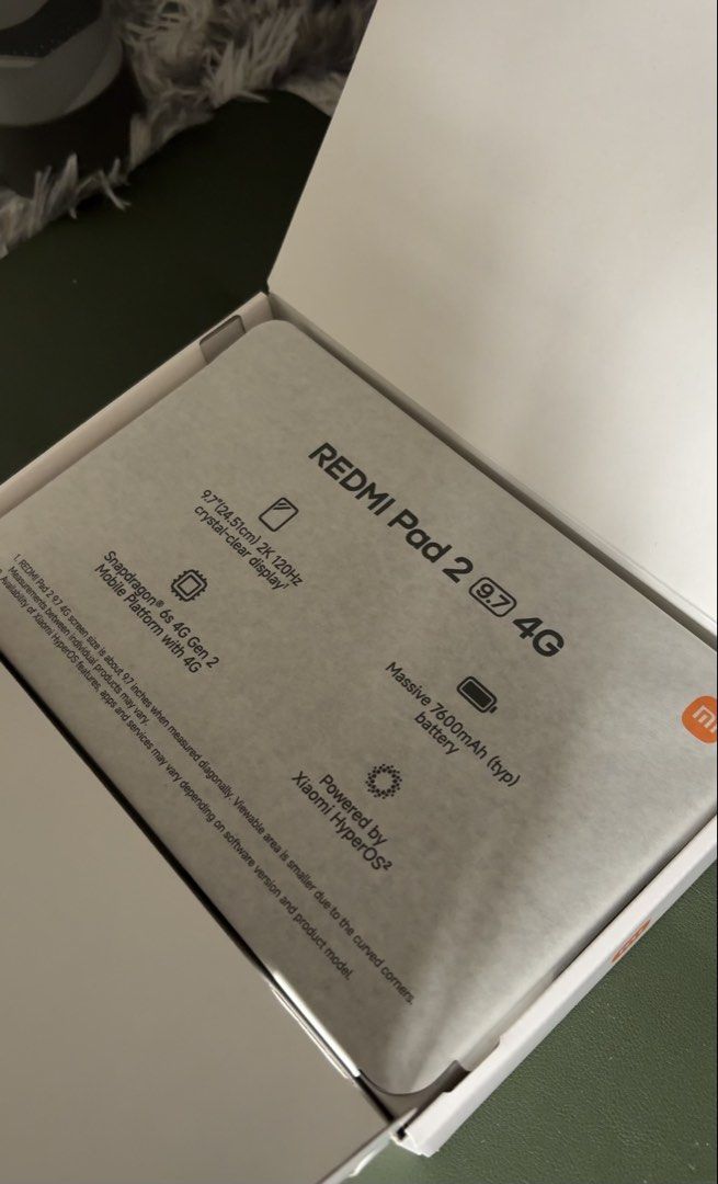 Redmi Pad 2 9.7inch (Category: Android) located in Manila. Submitted by julietmike02 (Listing ID 1468006027, Image 3). Description: Absolutely — a more polished, natural way to say it: 📱 FOR SALE: Redmi Pad 2 – 9.7” ✨ Bought on October 6, 2026 ✨ Like new / lightly used ✨ Includes case + tempered glass ✨ No issues, well taken care of 💭 Reason for selling:I purchased it on impulse and, after giving it some thought, realized that I don’t really ne